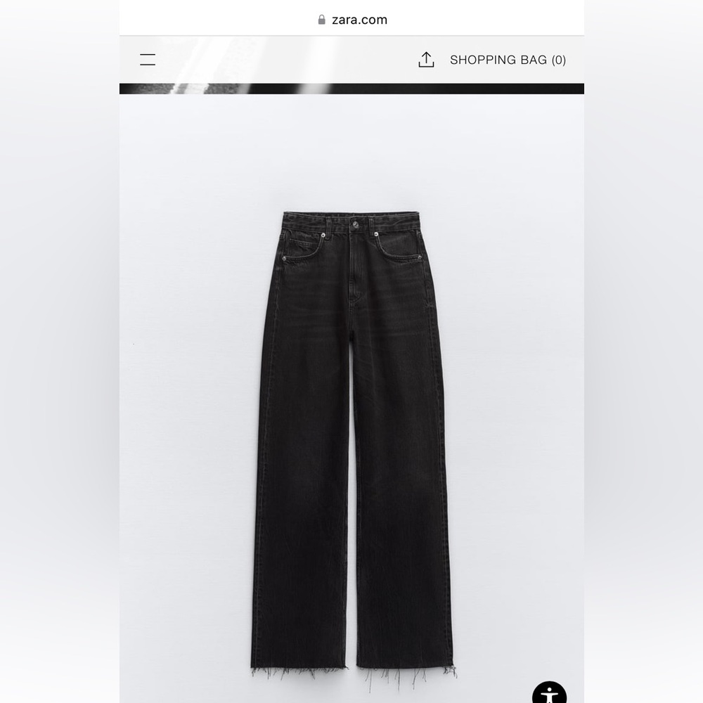 Women Zara denim black jeans